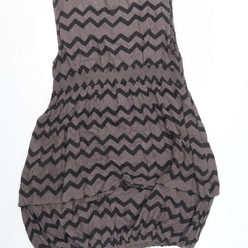 Masai Women's Grey Trapeze Dress L Casual