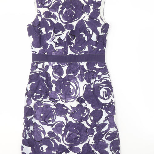 Laura Ashley Women's Purple Floral Dress, Size 10