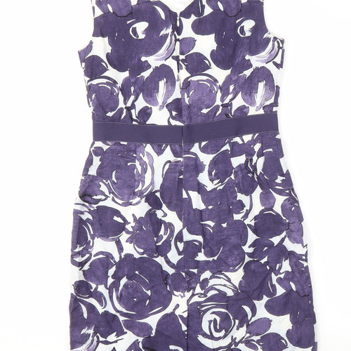Laura Ashley Women's Purple Floral Dress, Size 10