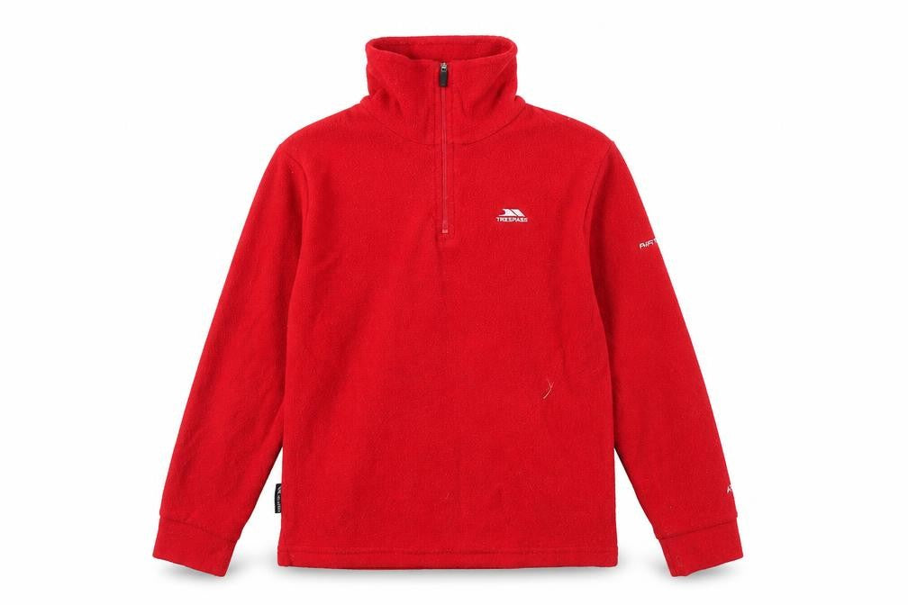 Trespass Boys Red Fleece 1/2 Zip Sweatshirt 7-8 Years