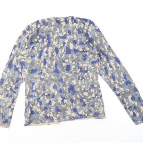 Tweeds Women's Blue Cardigan, Size M, V-Neck