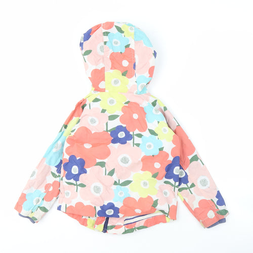 Mini Boden Girls Floral Rain Coat, Multicoloured, 3-4 Years