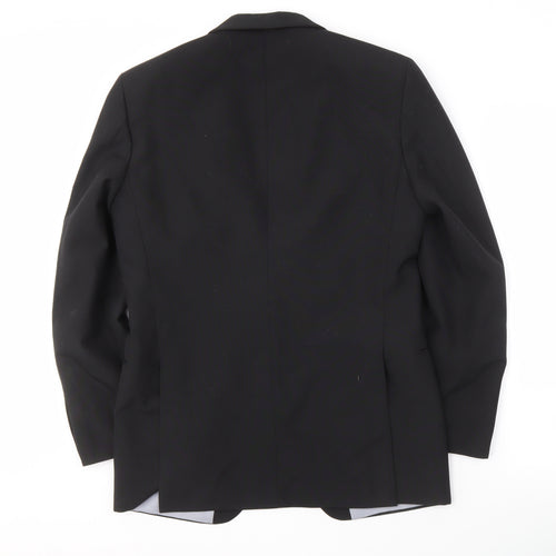 Jonelle Men's Black Tuxedo Blazer, Shawl Lapel, 48