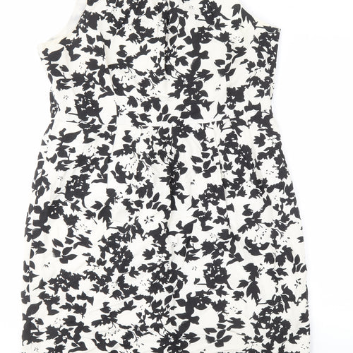 Amaranté Women's Black & White Floral Sheath Dress Size 8