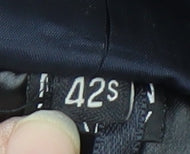 Jaeger Men's Blue Stripe Short Blazer Jacket 42S