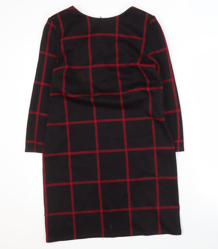 Phase Eight Women’s Black Check Sheath Dress Size 12