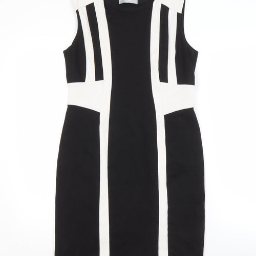 Wallis Women's Black & White Sheath Dress, Size 12