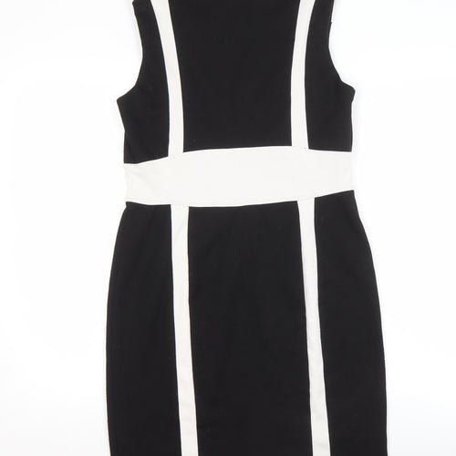 Wallis Women's Black & White Sheath Dress, Size 12