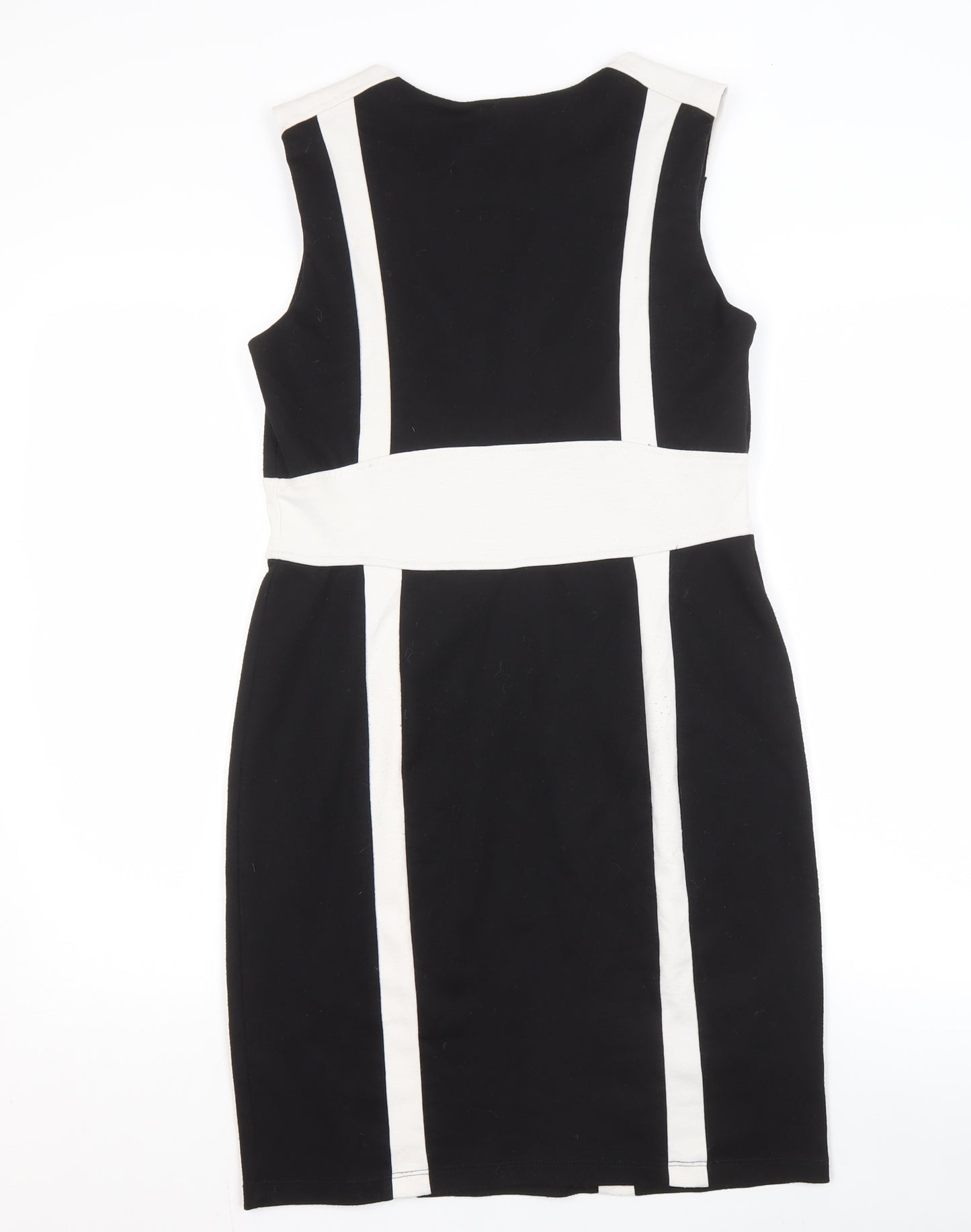 Wallis Women's Black & White Sheath Dress, Size 12
