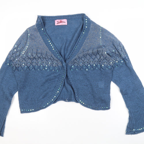 Joe Browns Women's Blue Sequin Cardigan Size 22