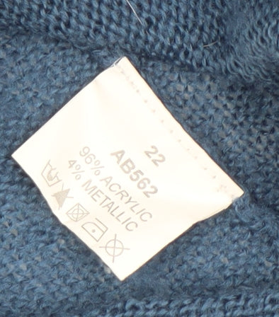 Joe Browns Women's Blue Sequin Cardigan Size 22