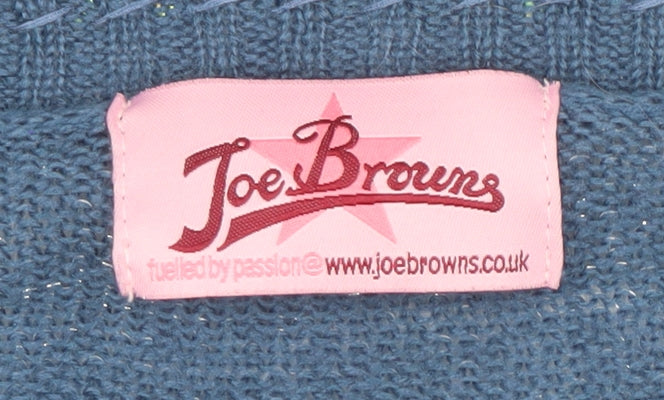 Joe Browns Women's Blue Sequin Cardigan Size 22