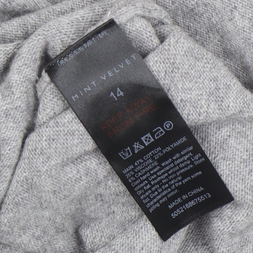 Mint Velvet Women's Grey Pullover Jumper Size 14