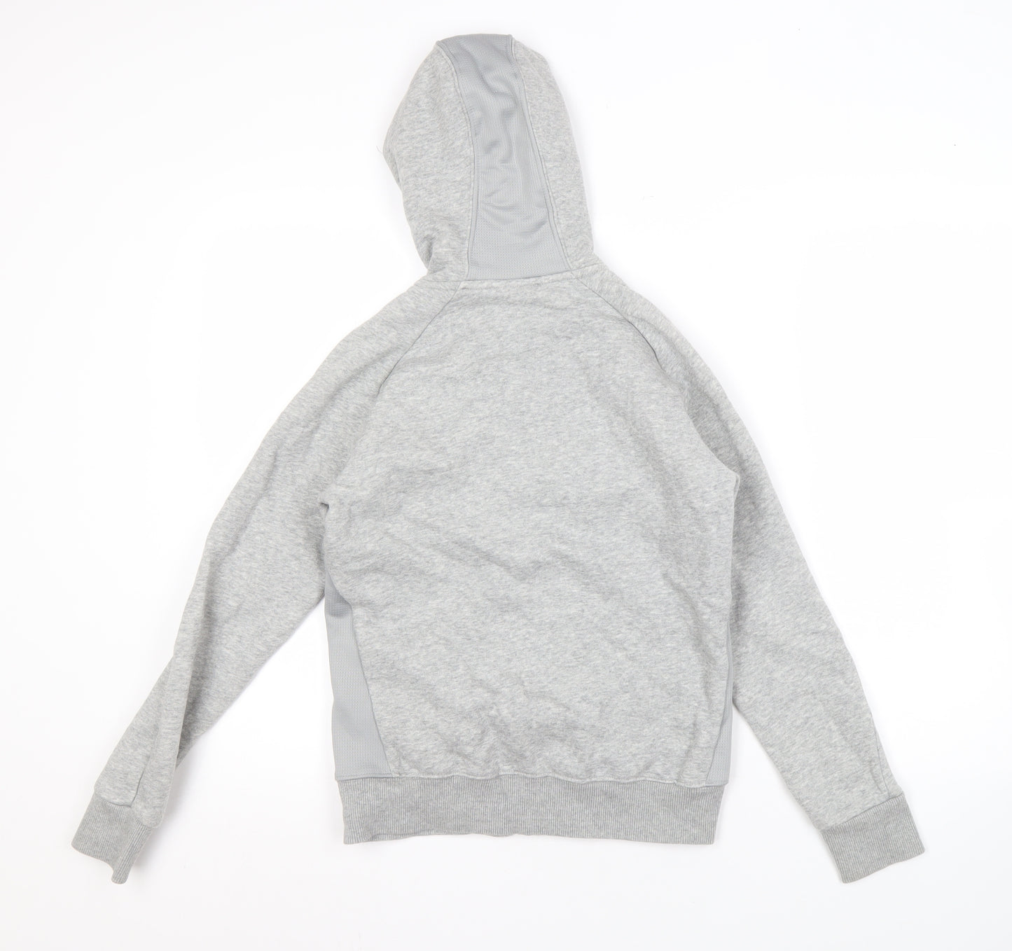 Umbro Grey Full Zip Hoodie, Size 12 Unisex, Logo Accent