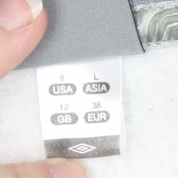 Umbro Grey Full Zip Hoodie, Size 12 Unisex, Logo Accent