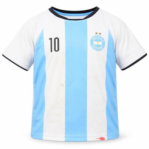 H&M Boys Blue White Football Jersey 9-10 Years