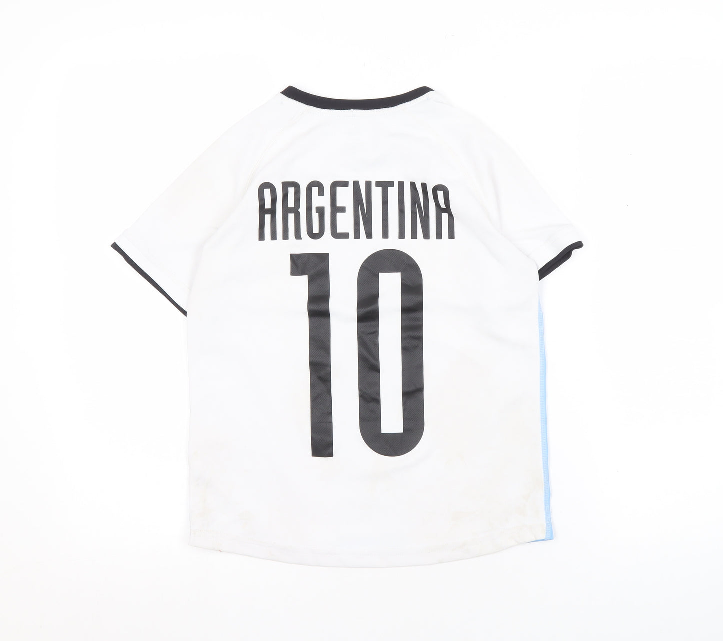 H&M Boys Blue White Football Jersey 9-10 Years