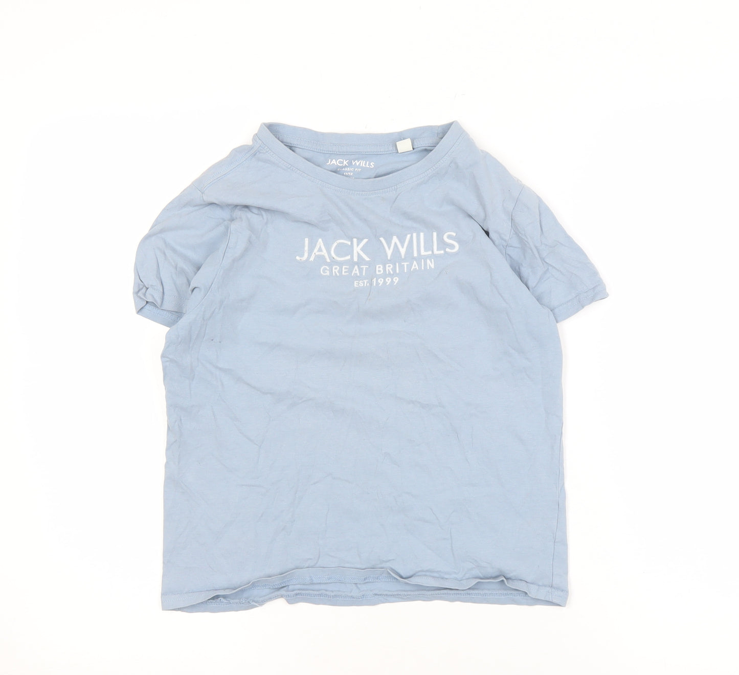 Jack Wills Boys Blue Classic Crew Neck T-Shirt 11-12 Years