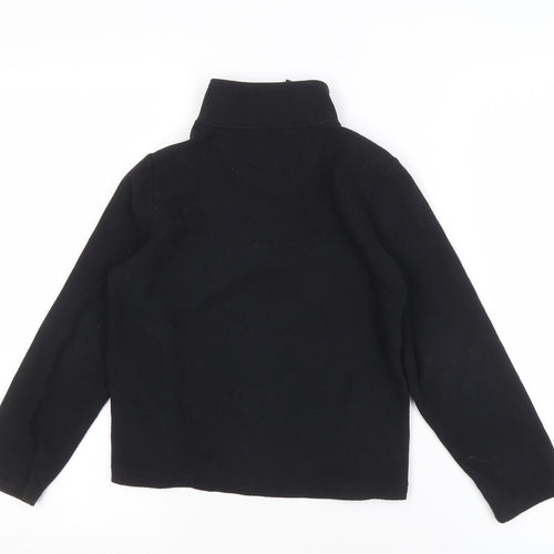 Peter Storm Boys Black Fleece 1/2 Zip Sweatshirt, Size 7-8