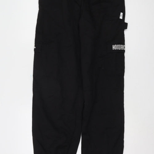 Hoodrich Men's Black Cargo Trousers - Size M