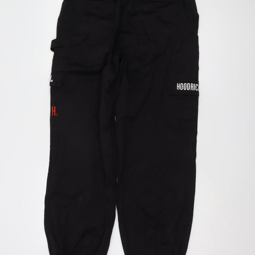Hoodrich Men's Black Cargo Trousers - Size M