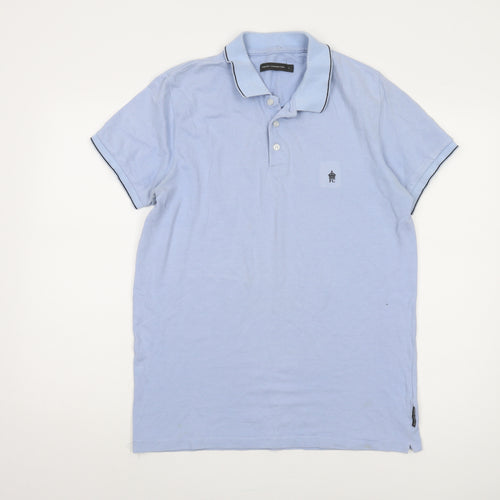 French Connection Men's Blue Polo Shirt L - Casual Wear
