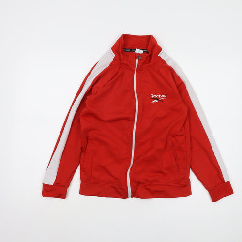 Reebok Boys Red Track Jacket 11-12 Years Casual Zip