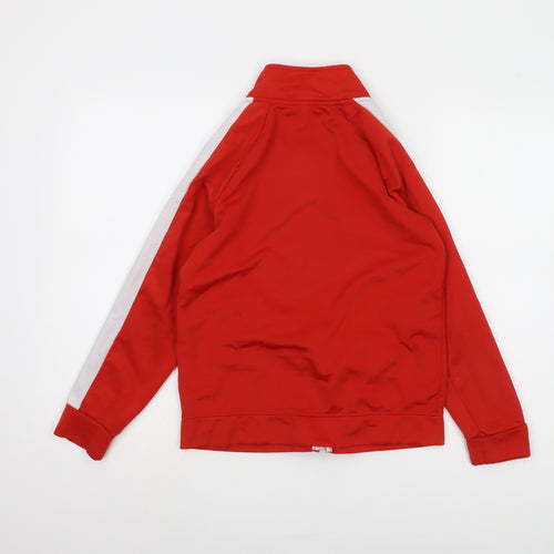 Reebok Boys Red Track Jacket 11-12 Years Casual Zip
