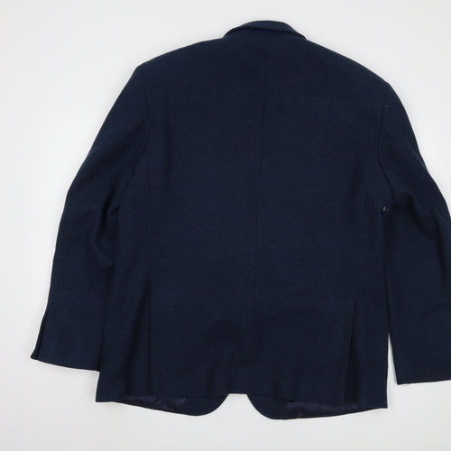 Pullman Men's Blue Blazer - Size 44, Wool Blend