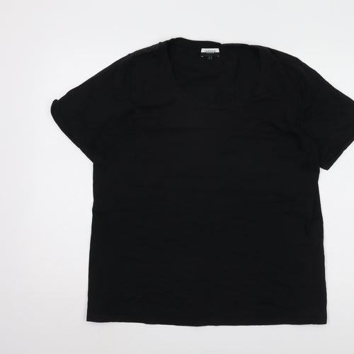 Jaeger Women's Black L Crew Neck T-Shirt