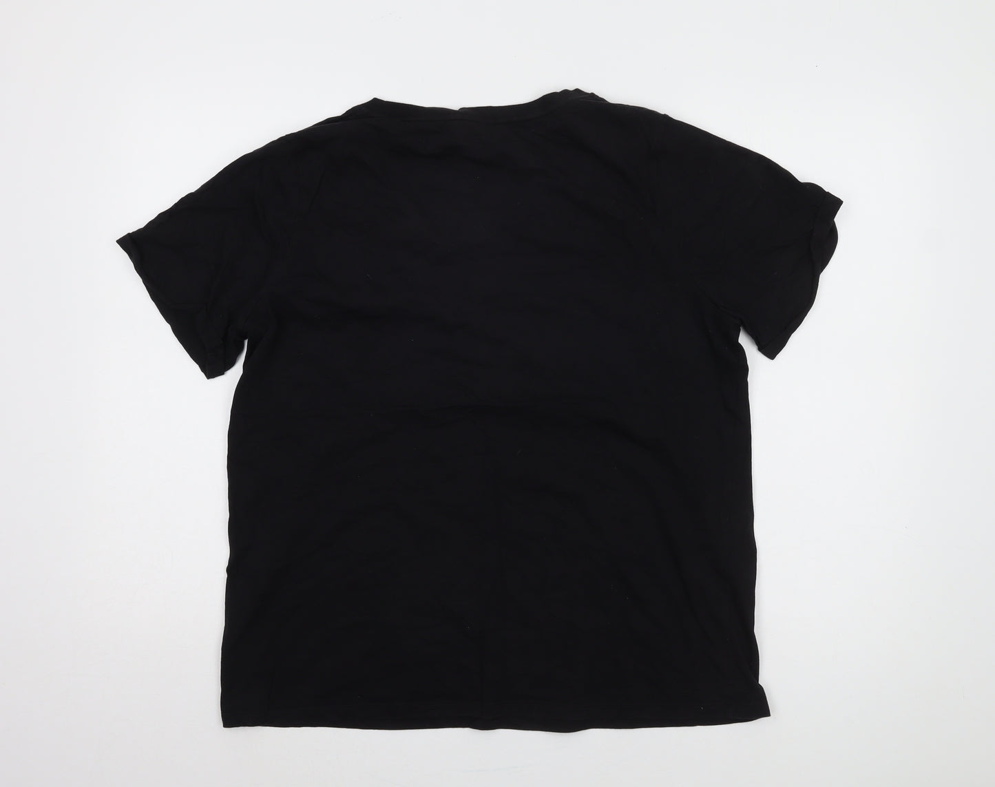 Jaeger Women's Black L Crew Neck T-Shirt