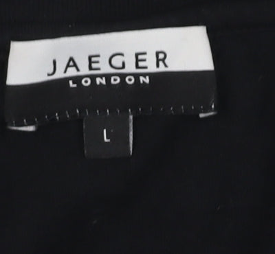 Jaeger Women's Black L Crew Neck T-Shirt