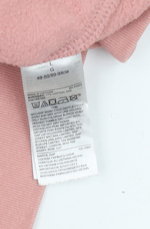 GAP Women's Pink Pullover Hoodie, Size L - Casual