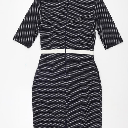 Paper Dolls Women's Black Polka Dot Sheath Dress