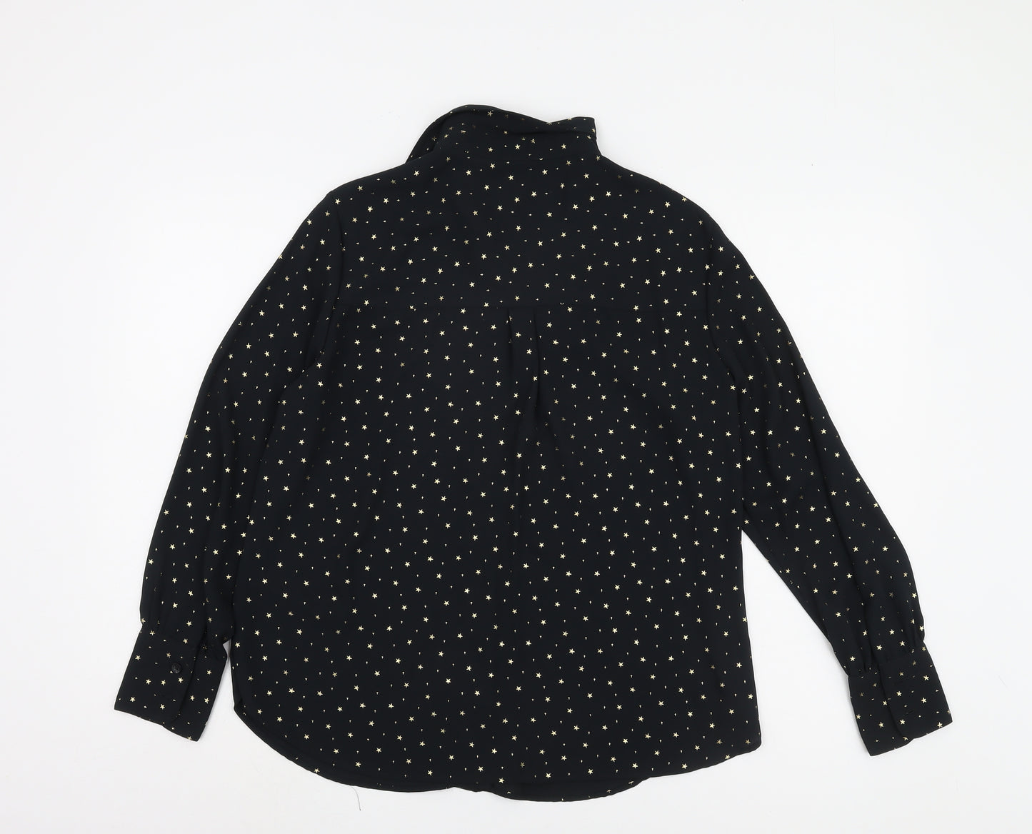 Marks and Spencer Black Star Button-Up Shirt
