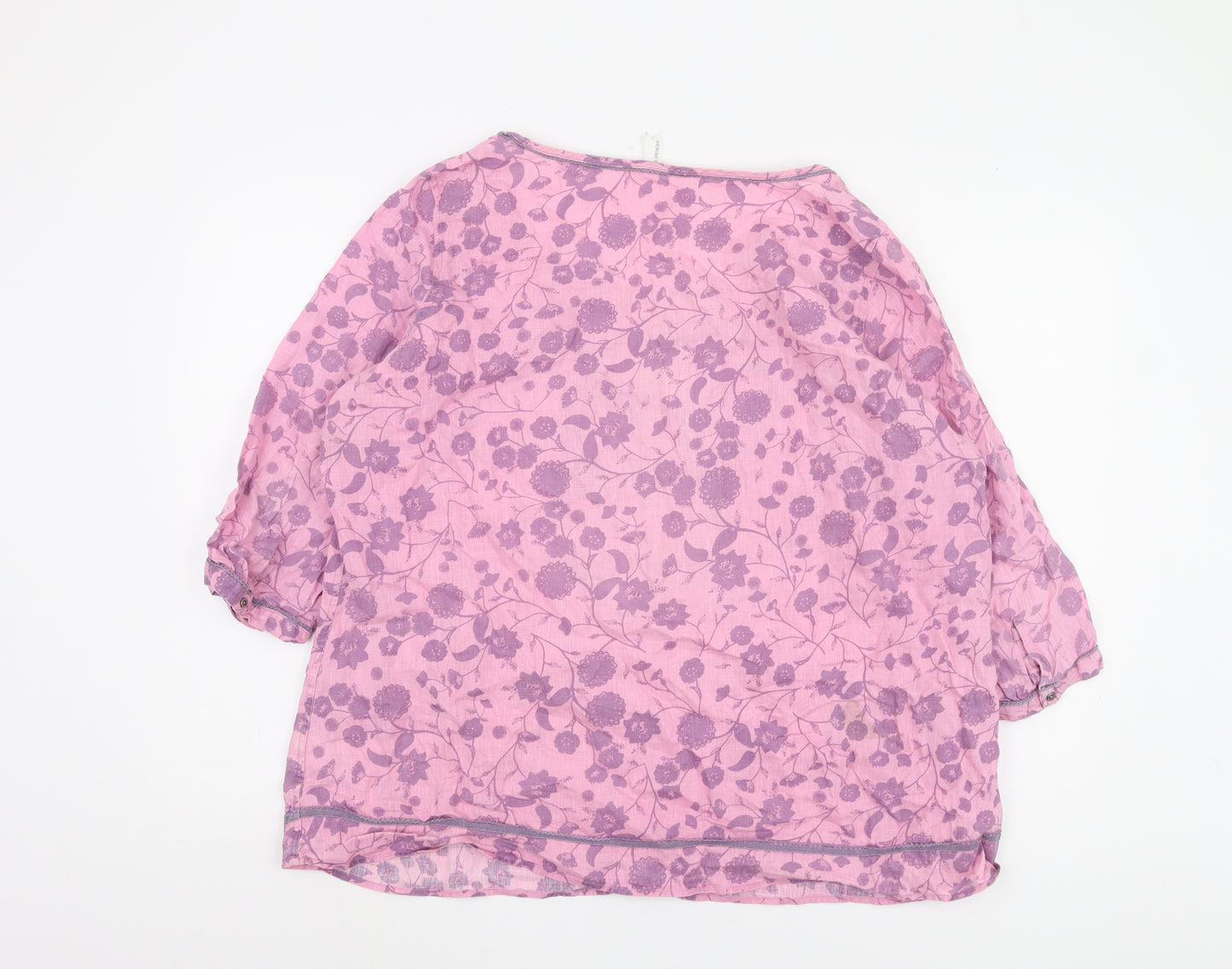 Marks and Spencer Women's Purple Floral Tunic Blouse