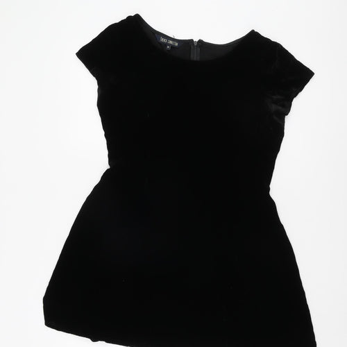 French Connection Black Dress M Women's Short Sleeve