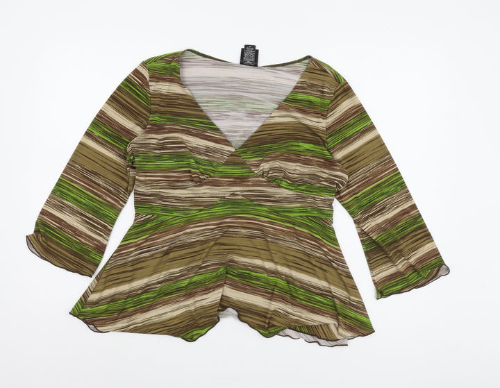 j.t.b. Women's Multicoloured Wrap Top XL