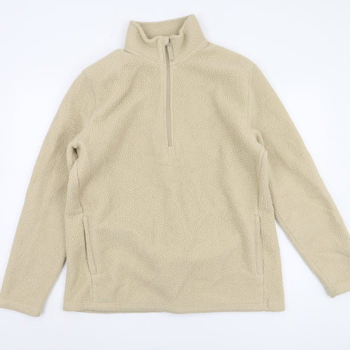 Mountain Warehouse Teens Beige Fleece Sweatshirt L