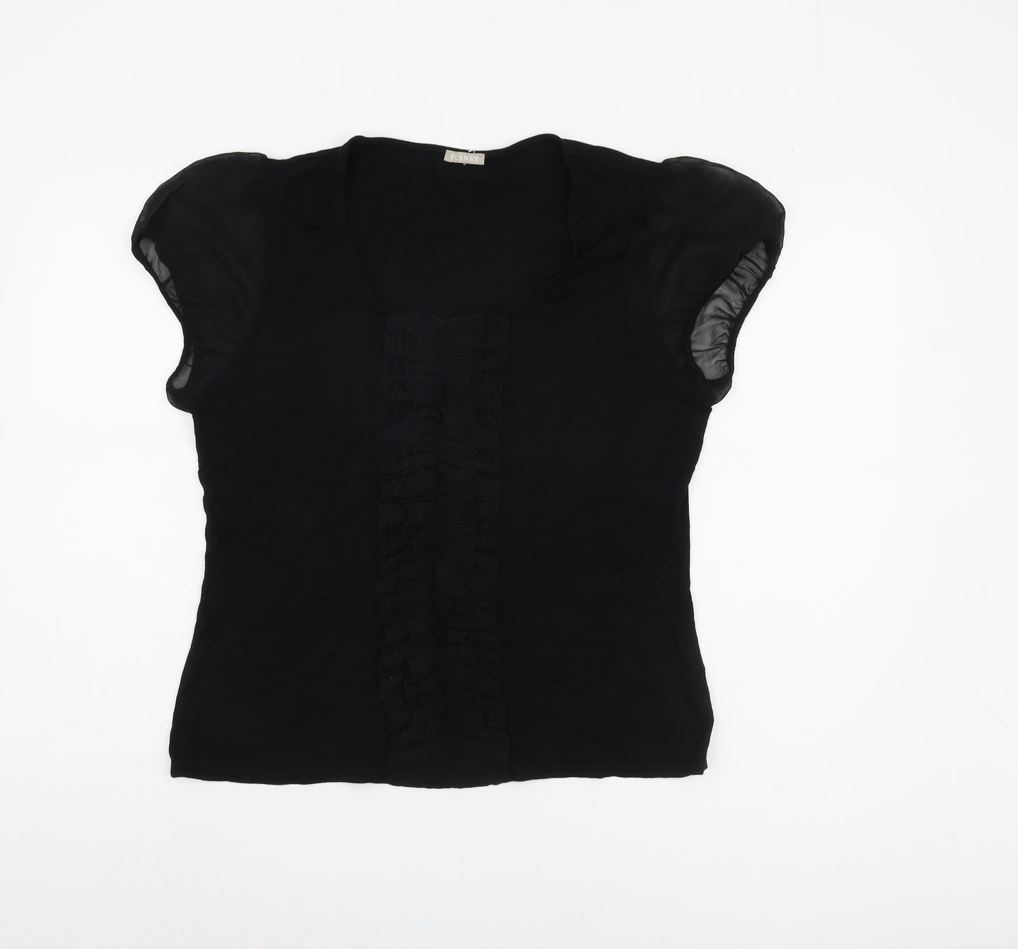 Planet Women's Black Cap Sleeve Top - Size L