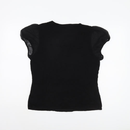 Planet Women's Black Cap Sleeve Top - Size L