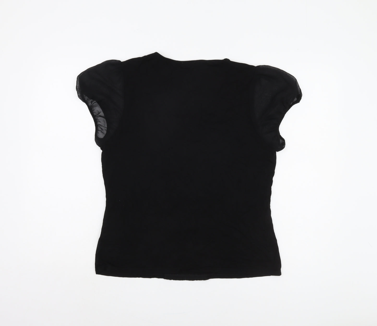 Planet Women's Black Cap Sleeve Top - Size L