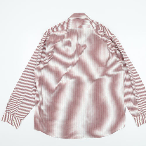 St Michael Men's Multicoloured 16 Striped Long Sleeve Shirt