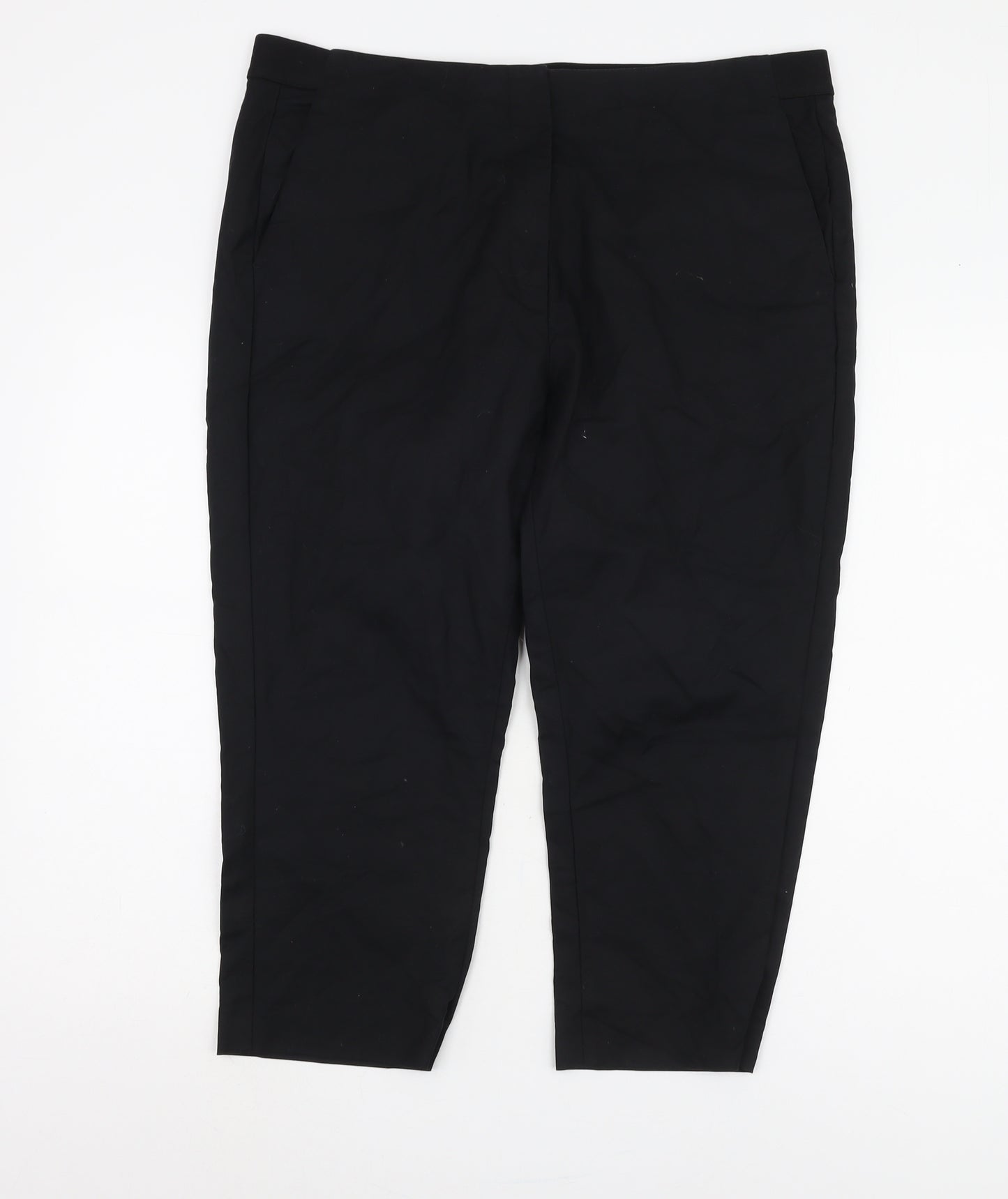 Marks and Spencer Women's Black Trousers, Size 16, Regular