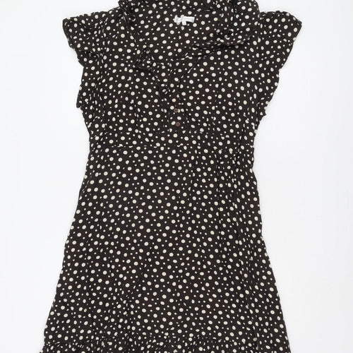 Rocha John Rocha Women's Black Polka Dot Dress Size 18