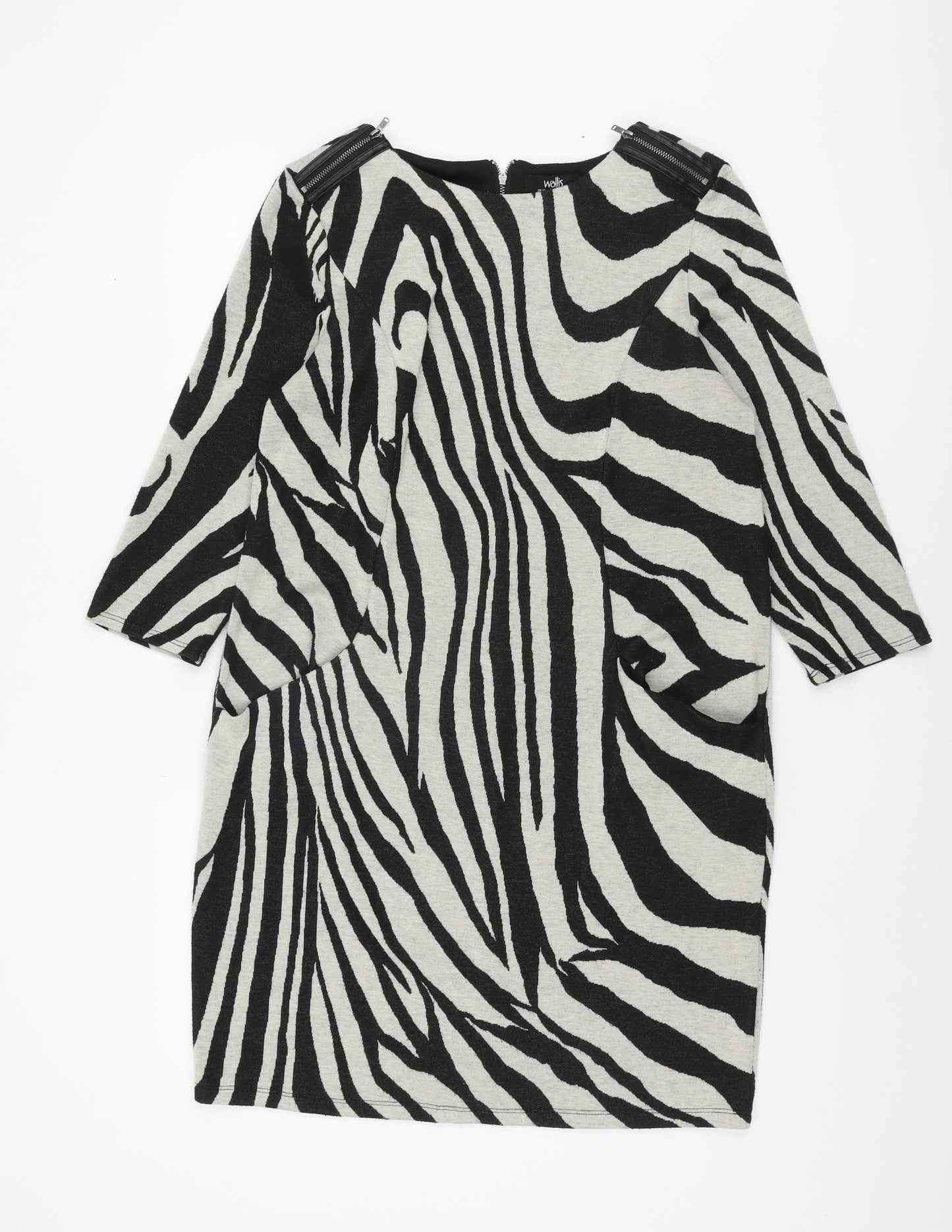 Wallis Women’s Multicoloured Zebra Dress, Size 12