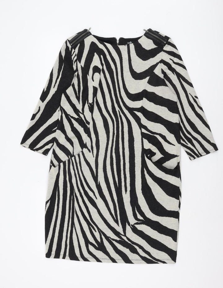 Wallis Women’s Multicoloured Zebra Dress, Size 12