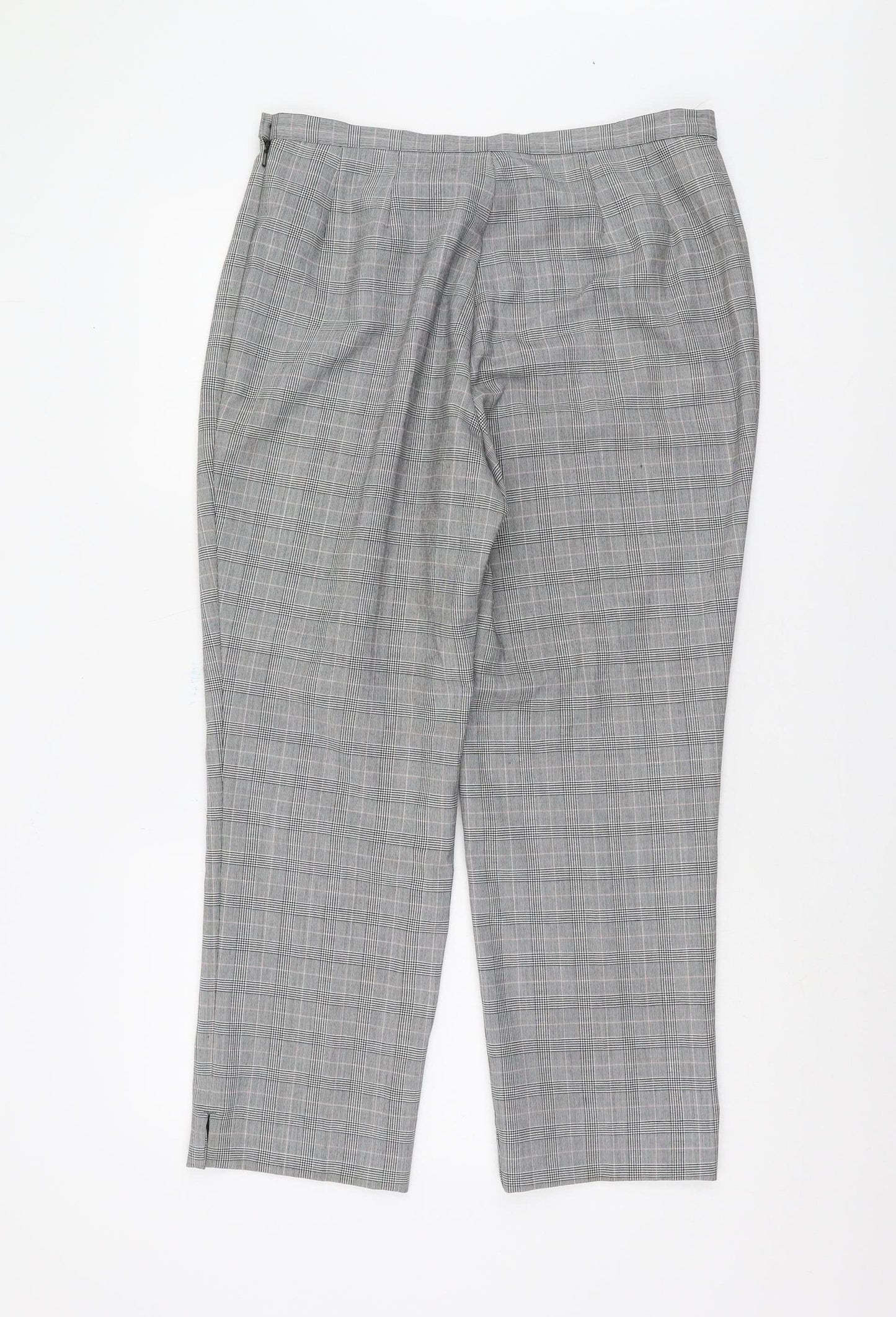 Marks and Spencer Women's Grey Check Trousers