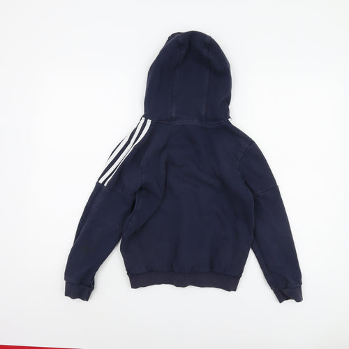 Adidas Boys Blue Pullover Hoodie 9-10 Years
