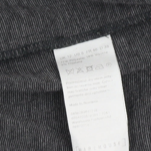 Warehouse Women's Grey Blazer, Size 12, Casual Workwear